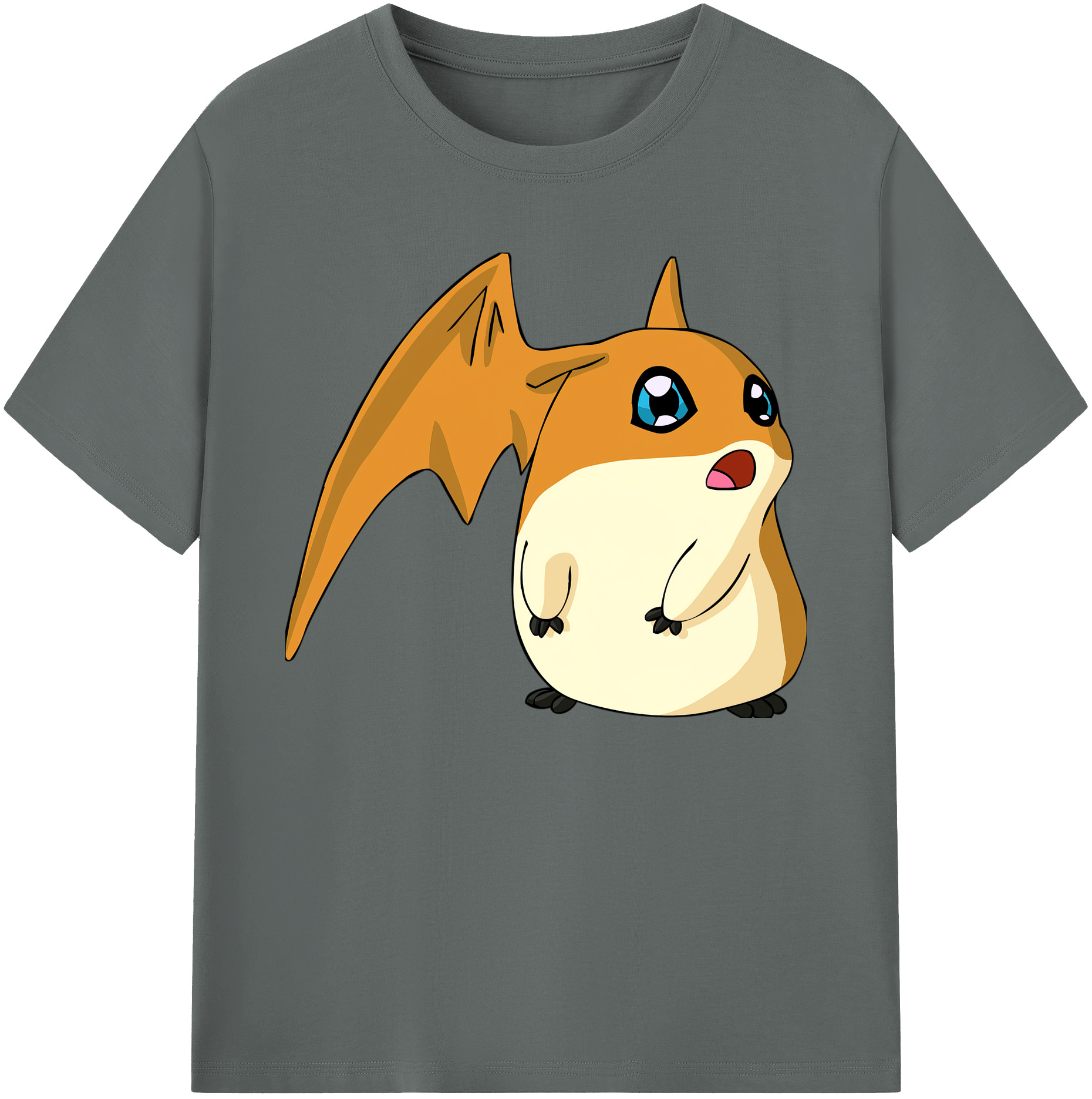 （画像用） Digimon デジタルモンスター/デジモン 綿100％ メンズ半袖Tシャツ｜肌触りやわらか＆通気性